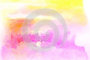 Colorful watercolor hand-painted art illustration : abstract art background