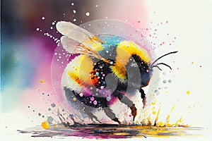Abejorro miel de abeja volador 