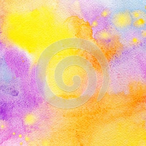 Colorful watercolor rainbow background.