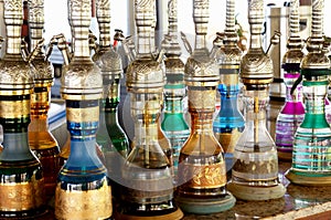 Colorful waterpipes