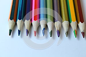 Colorful wave of pencil