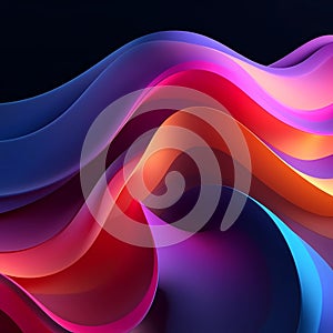 Colorful waves abstract background