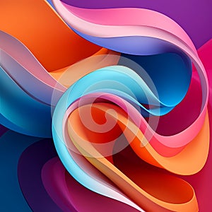 Colorful waves abstract background
