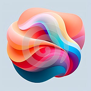 Colorful waves abstract background