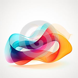 Colorful waves abstract background