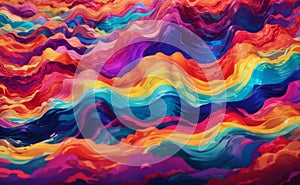A colorful waves abstract of digital network background