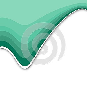 Colorful waves design illustration. Abstract waves vector graphic template