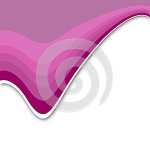 Colorful waves design illustration. Abstract waves vector graphic template