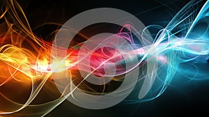 Dynamic vibrant waves of light