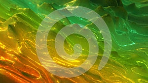 Colorful waves oscillation 3D render illustration photo