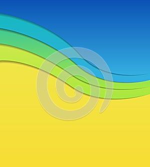 Colorful wavy background.