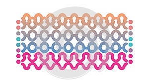 Colorful Wavy Chevron Pattern, Dynamic Modern Design, vector design Generative AI