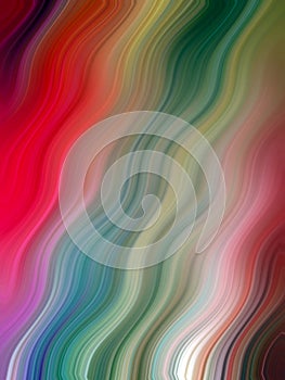 Colorful Wavy Gradient Lines Abstract Background. Best for Computer and Mobile phone wallpaper. Fluid painting abstract texture