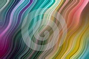 Colorful Wavy Gradient Lines Abstract Background. Best for Computer and Mobile phone wallpaper. Fluid painting abstract texture