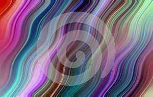 Colorful Wavy Gradient Lines Abstract Background. Best for Computer and Mobile phone wallpaper. Fluid painting abstract texture