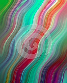 Colorful Wavy Gradient Lines Abstract Background. Best for Computer and Mobile phone wallpaper. Fluid painting abstract texture