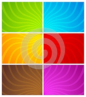 Colorful wavy line backgrounds