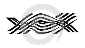 Colorful Wavy Lines Abstract Gradient Pattern Design, vector design Generative AI