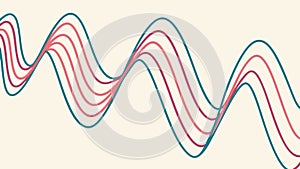 Colorful Wavy Lines Pattern, Dynamic Abstract Background, vector design Generative AI