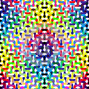 Colorful wavy refracted background.