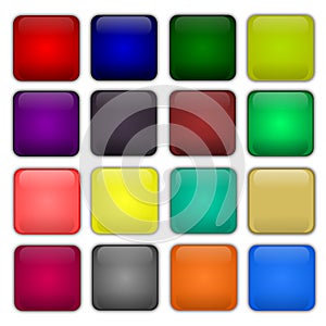 Colorful web buttons