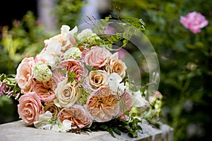 Colorful wedding bouquet