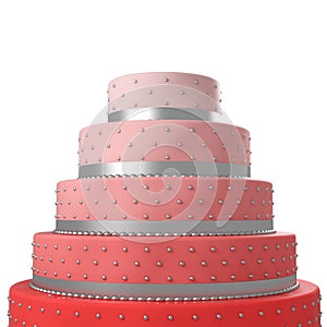 Colorful wedding cake