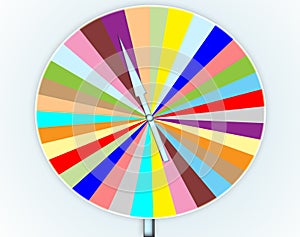 Colorful wheel of fortune game