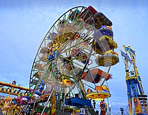 Colorful Wheel at Luna Park