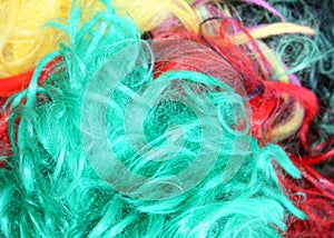 Colorful wigs