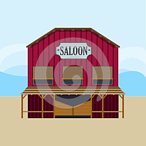 Colorful Wild West Saloon Template