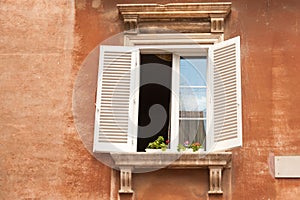 Colorful window in Croatia