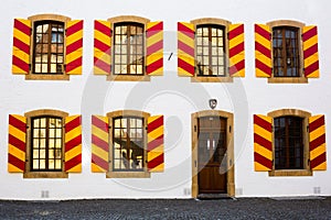 Colorful Windows at Chateau de Neuchatel - Neuchatel, Switzerland