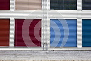 Colorful windows shutters