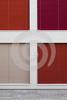 Colorful windows shutters