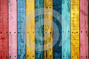 Colorful Wood Planks Background colorful rainbow painted wood background