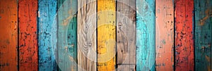 Colorful Wood Planks Background colorful rainbow painted wood background