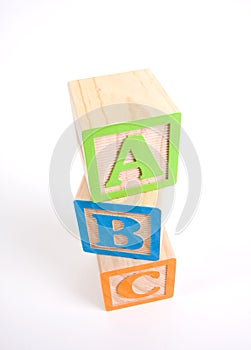 Colorful Wooden ABC Blocks