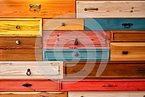 Colorful Wooden Drawer