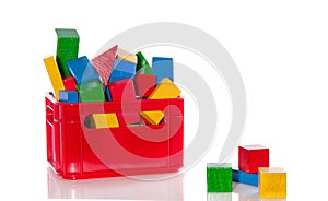 Colorful wooden playblocks