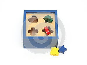 Colorful wooden puzzle game