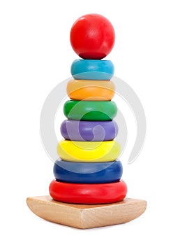 Colorful Wooden Pyramid toy