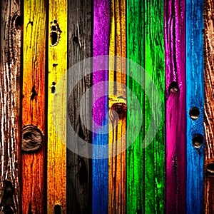 Colorful wooden texture grunge blurred backdrop