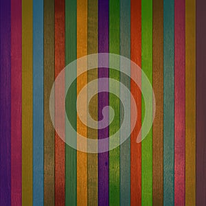 Colorful wooden wall texture