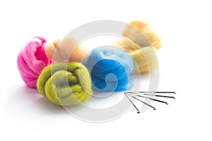 Colorful wool