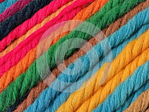 colorful wool yarn background