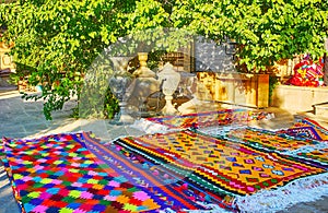 The colorful woolen carpets, Shiraz, Iran