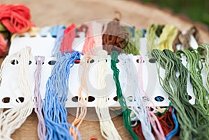 Colorful yarn for crafts