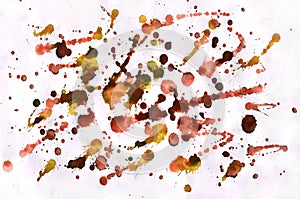 Colorful yellow orange and red watercolor background for wallpap