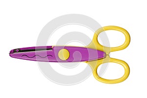 Colorful zigzag scissors